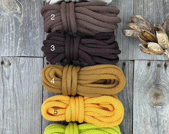 Cotton Cord. Braided. Soft . Weaving  Supplies . Multiple Colors