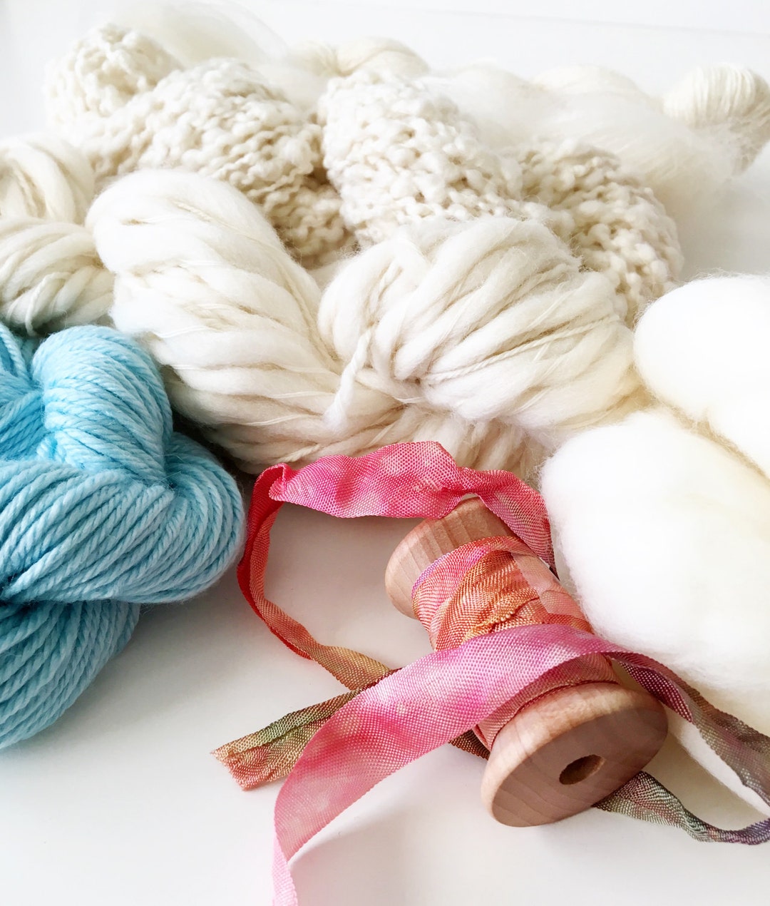 Weavers Dyers Yarn Pack . Natural Undyed Yarns . Crochet Etsy