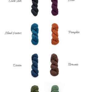 Galler Yarns Inca Cotton in a variety of colors . Galler Inca Eco . 100% Organic Peruvian Cotton . Worsted . 140 yards . 100 g image 10