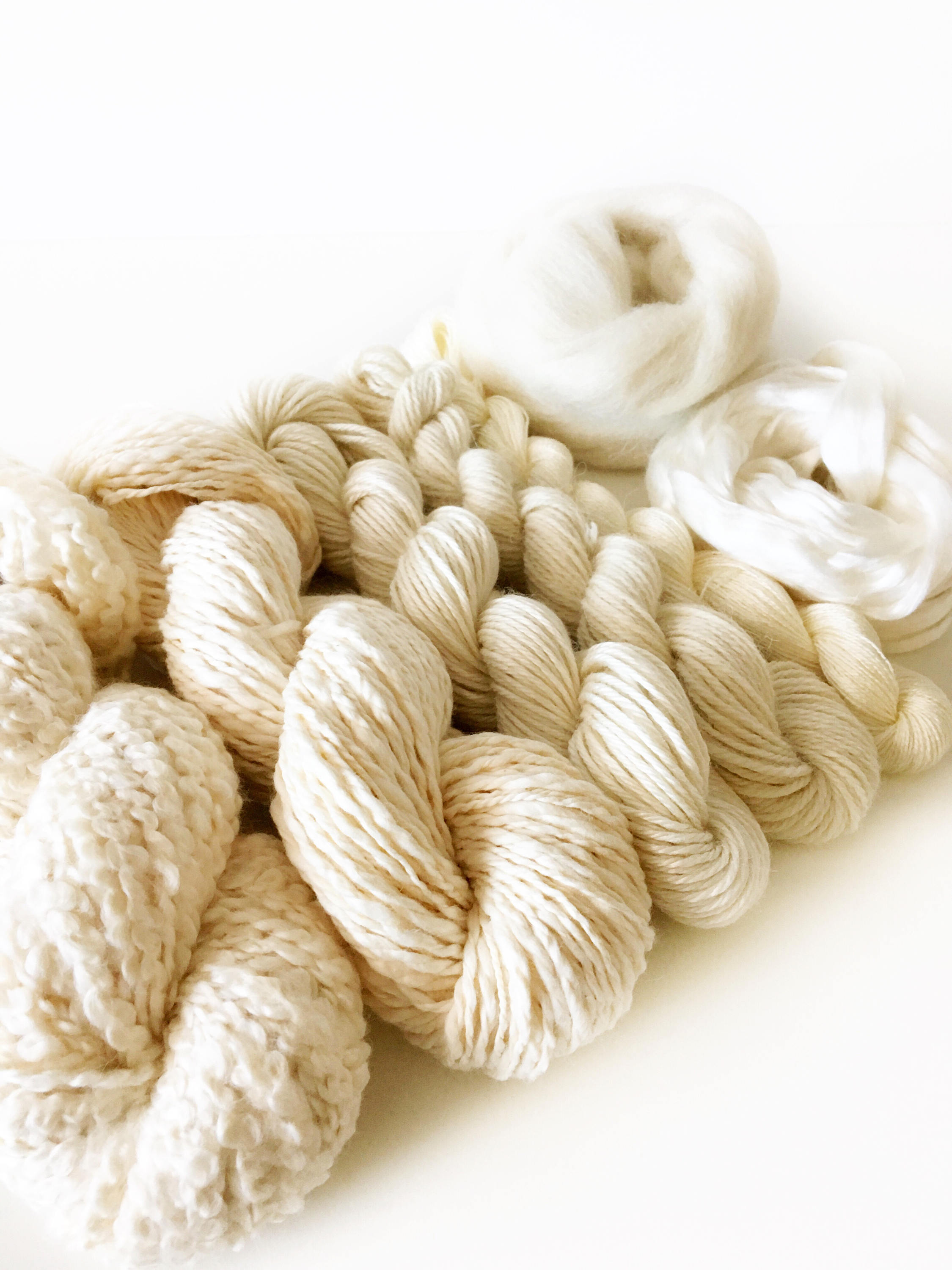 Deluxe Weavers Dyers Yarn Pack . Natural Undyed Yarns . Etsy
