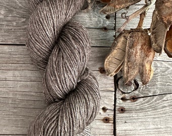 Silk Yak Blend . Fingering . 218 yds . 50g . natural color . Wild Lilac Moon's Nightsky