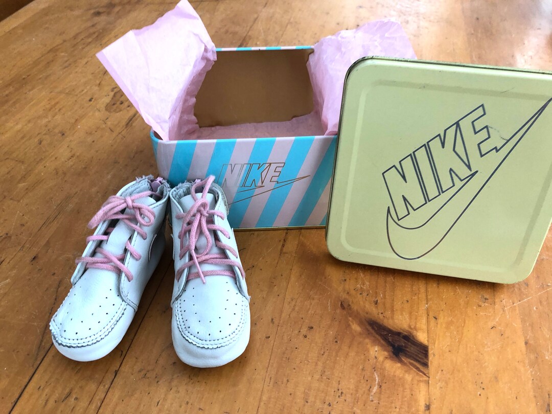 Vintage Nike Baby Shoes, Original Tin, Unused, Pink - Etsy