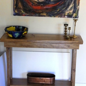 Handmade 36 Inch Console Table Extra Narrow 36 Inch Sofa Table Entryway ...