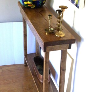 Handmade 36 Inch Console Table Extra Narrow 36 Inch Sofa Table Entryway ...