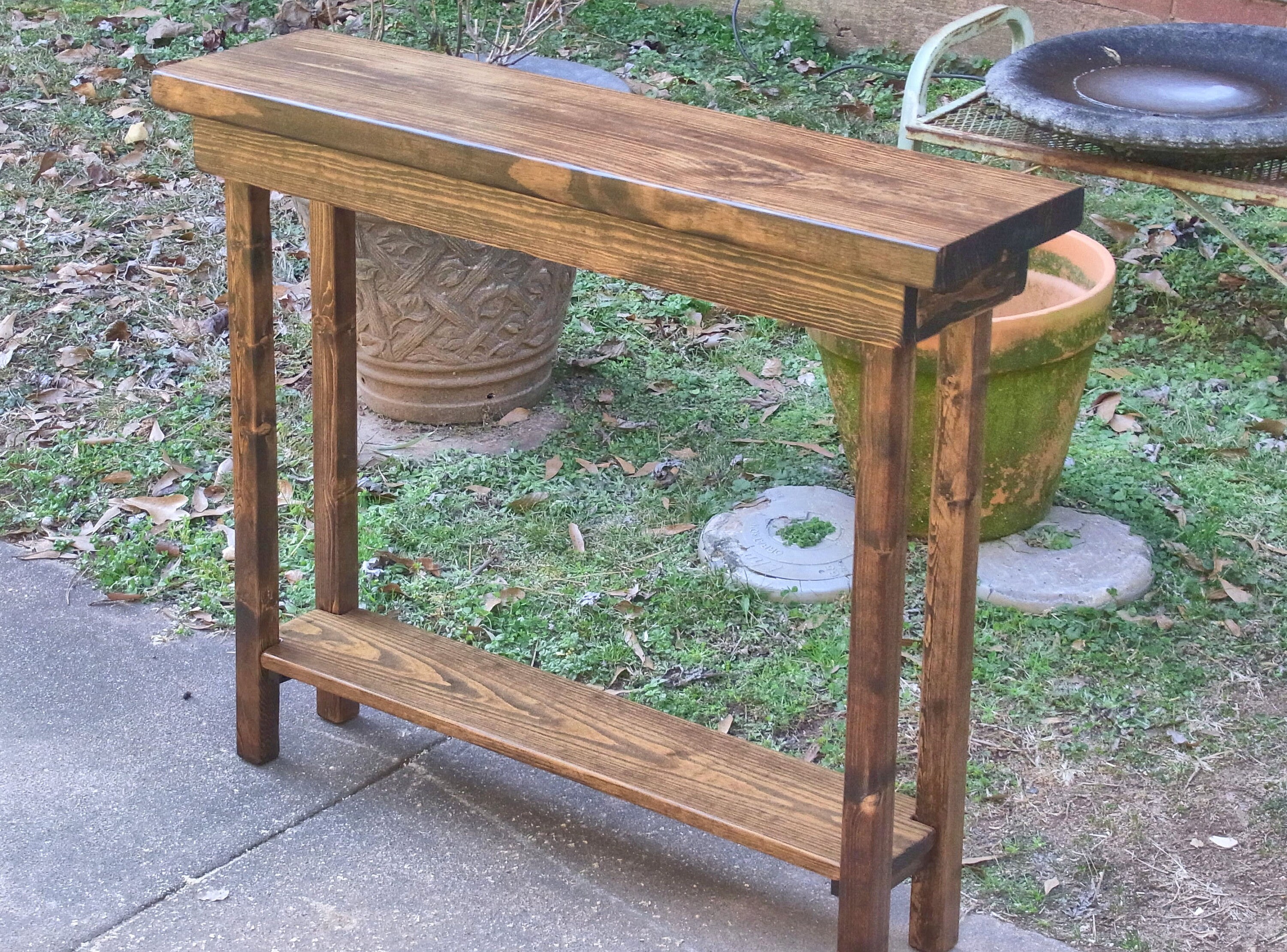 36 inch tall console table deals