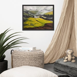 Ireland Countryside Framed Print of Original Painting