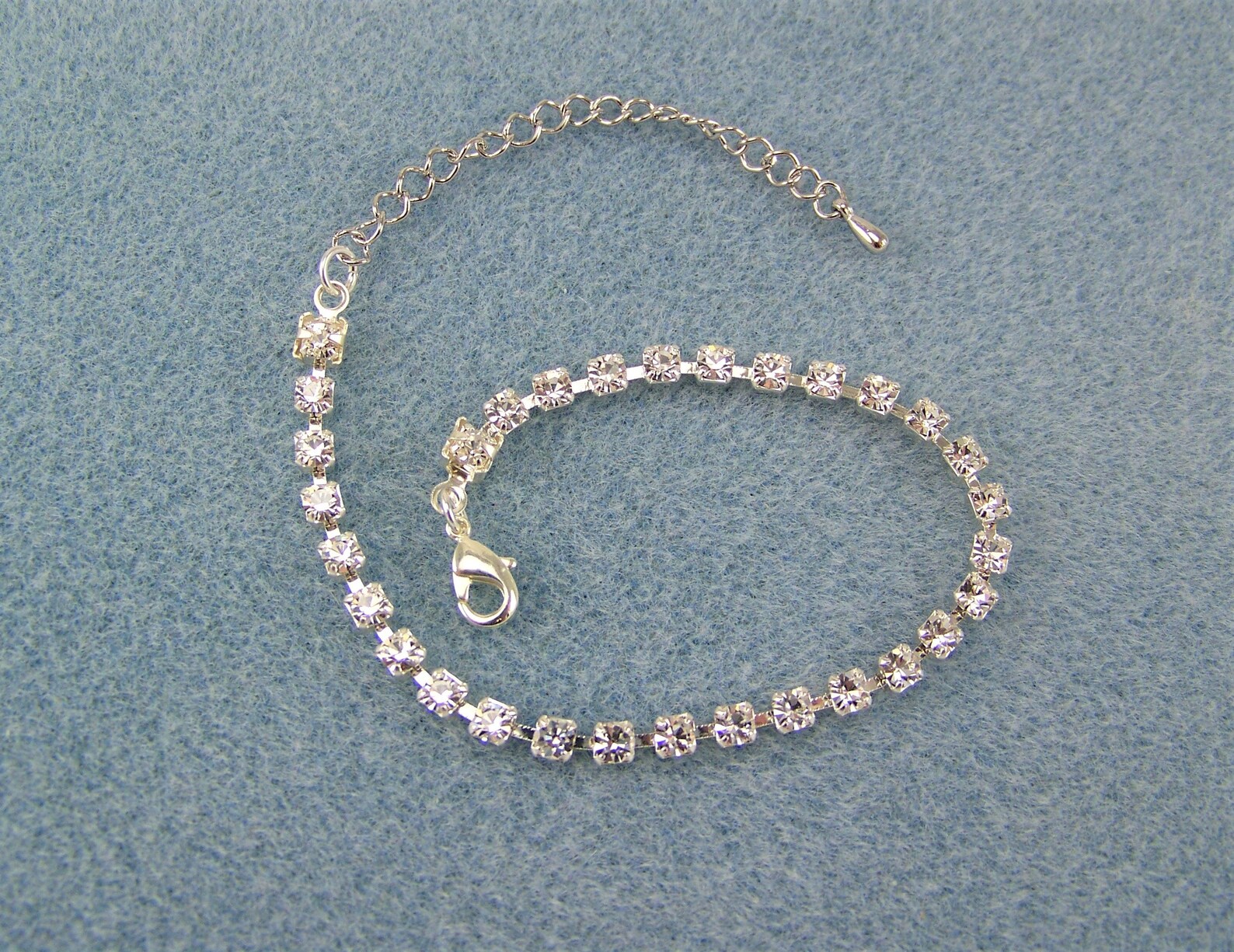 Crystal Tennis Bracelet Crystal Cup Chain Bracelet Clear | Etsy