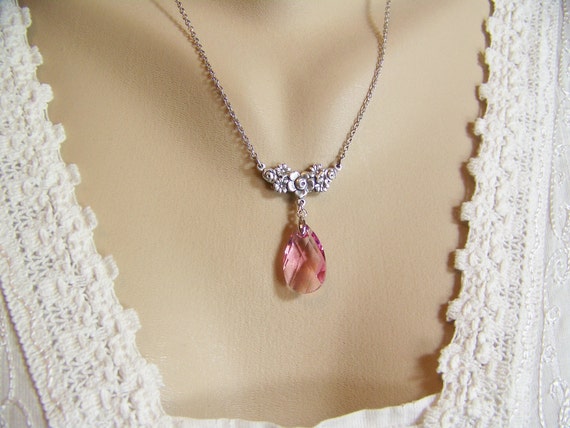 Pink topaz necklaces shop