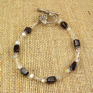 Natural garnet bracelet, Garnet bead bracelet, January Birthstone, Deep red garnet bracelet, Garnet beaded bracelet, Natural stone garnet