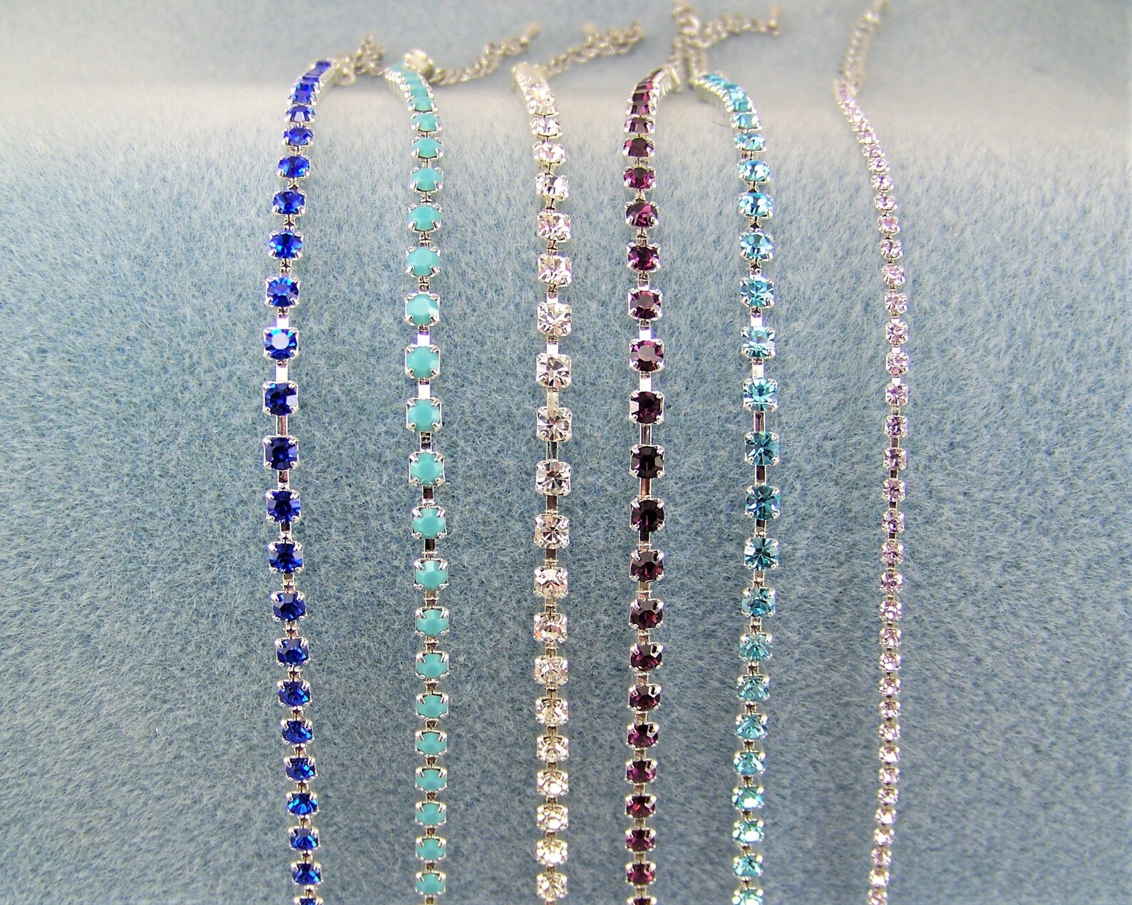 Bracelet Crystal Point Aquamarine