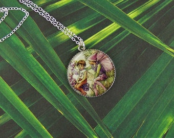 Woodland Fairy Necklace, Enchanting Fairy Necklace, Fairy, Child's Fairytale Necklace, Storybook Necklace, Garden Fairy Necklace, Lavender