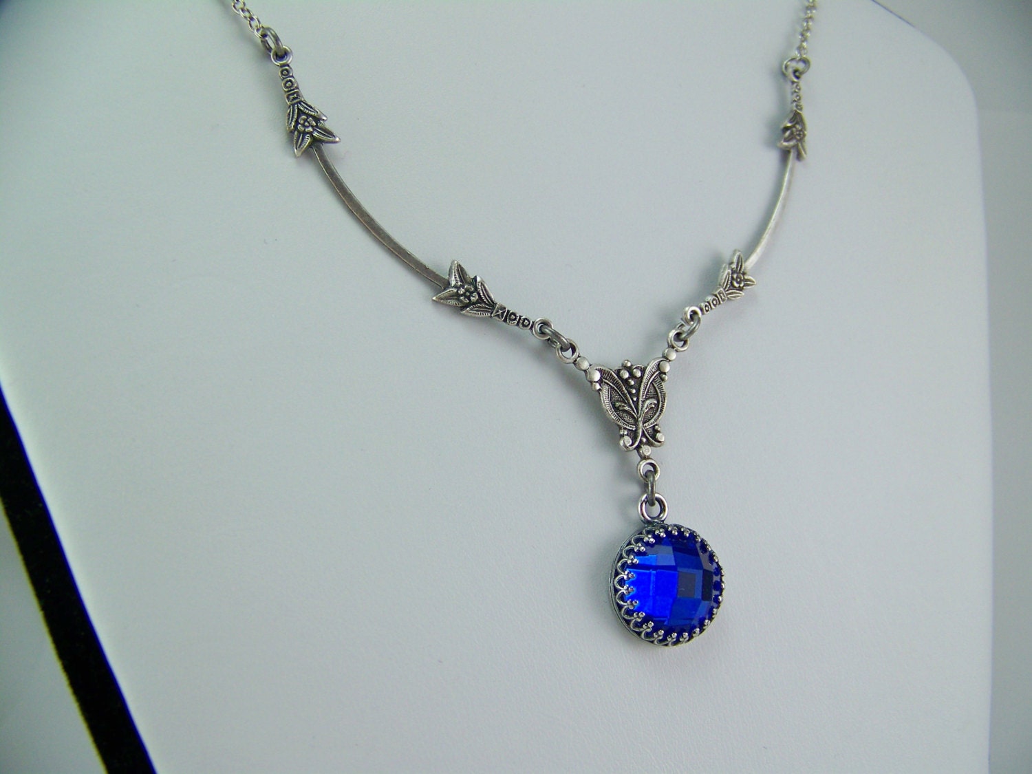 Sapphire Necklace Deep Blue Sapphire Necklace September - Etsy Canada