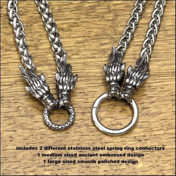 4 trozo conector resorte collar pulsera CHARM 46 x 10 mm