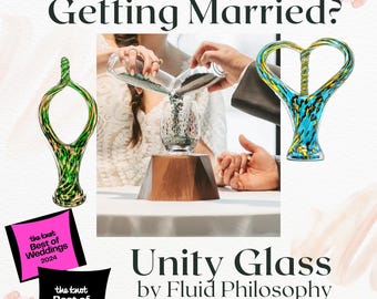 Blown Glass Unity Ceremony Keepsake - Interfaith Wedding, Blended Family