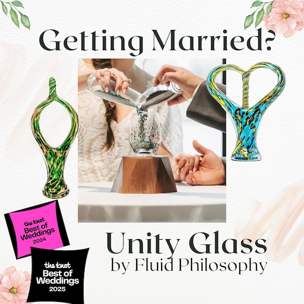 Blown Glass Unity Ceremony Keepsake - Interfaith Wedding, Blended Family