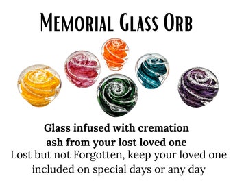 Memorial Glass Ash Keepsakes
