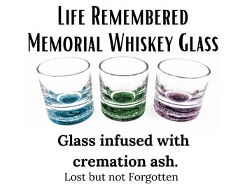 Cremation Ash Memorial Whiskey Glasses