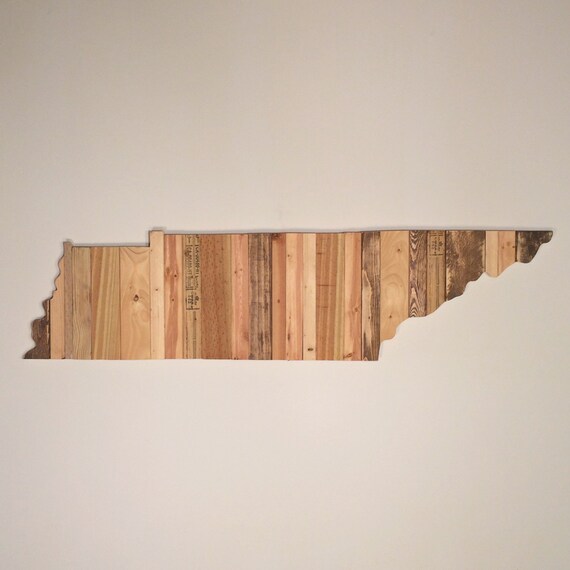 Items similar to Reclaimed Wood Tennessee Wall Art on Etsy