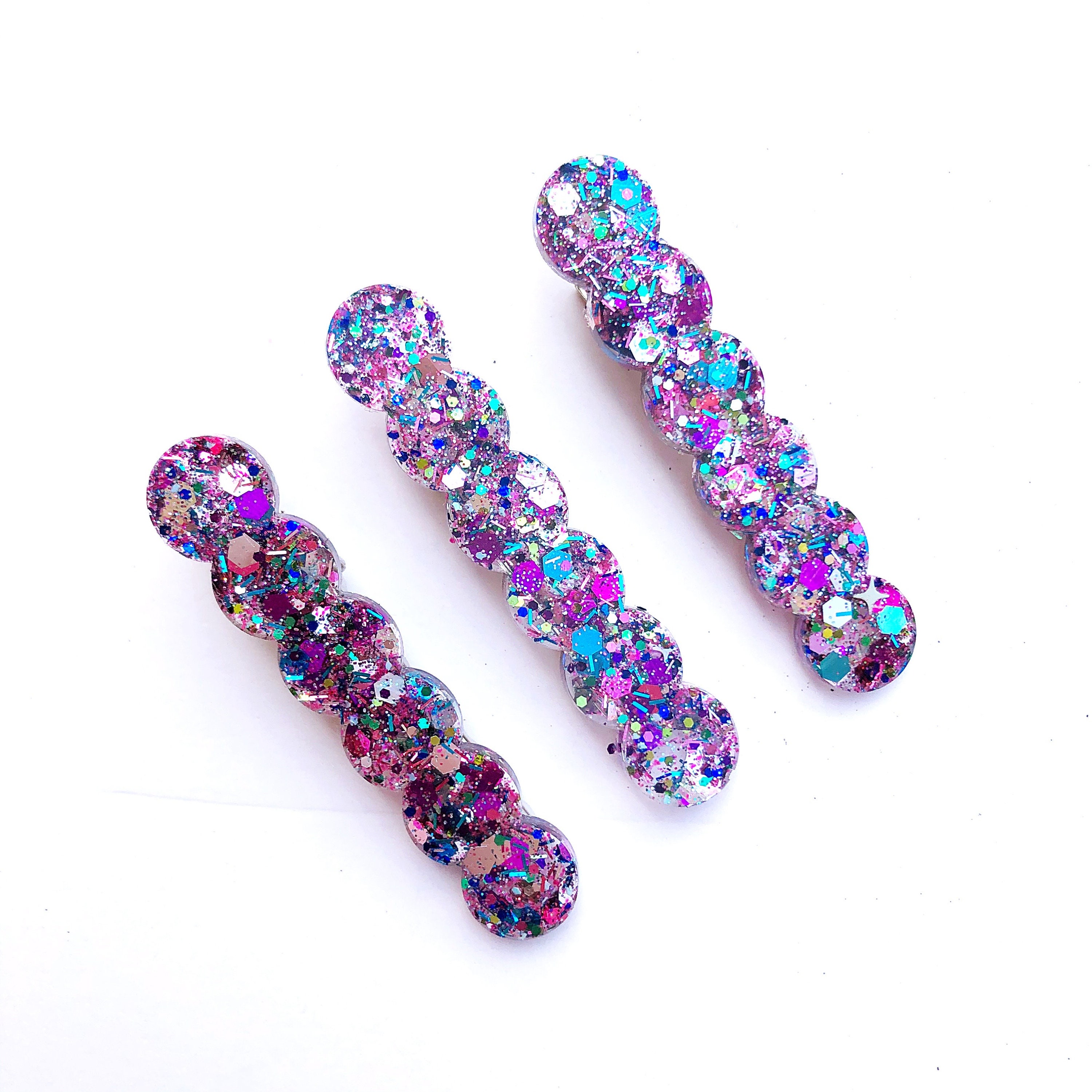 Party Confetti Hair Clips voor meisjes Glitter haar clip Etsy