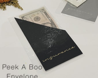 Peek-A-Boo A6 Cash Envelopes /Minimalist / Budgeting / Cash Stuffing