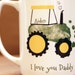 Andrea Andert reviewed Your child's footprints! Perfect Grandpa and Daddy christmas gift, baby footprint art, baby first christmas, Tractor Footprint Mug 102_mug