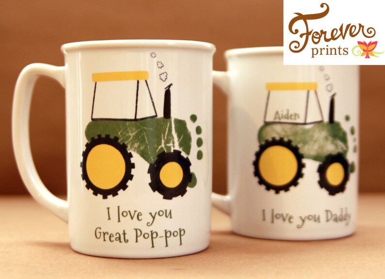 Your child's footprints Perfect Grandpa and Daddy image 2