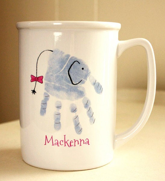 Elephant Handprint Mug 403_mug Etsy Denmark