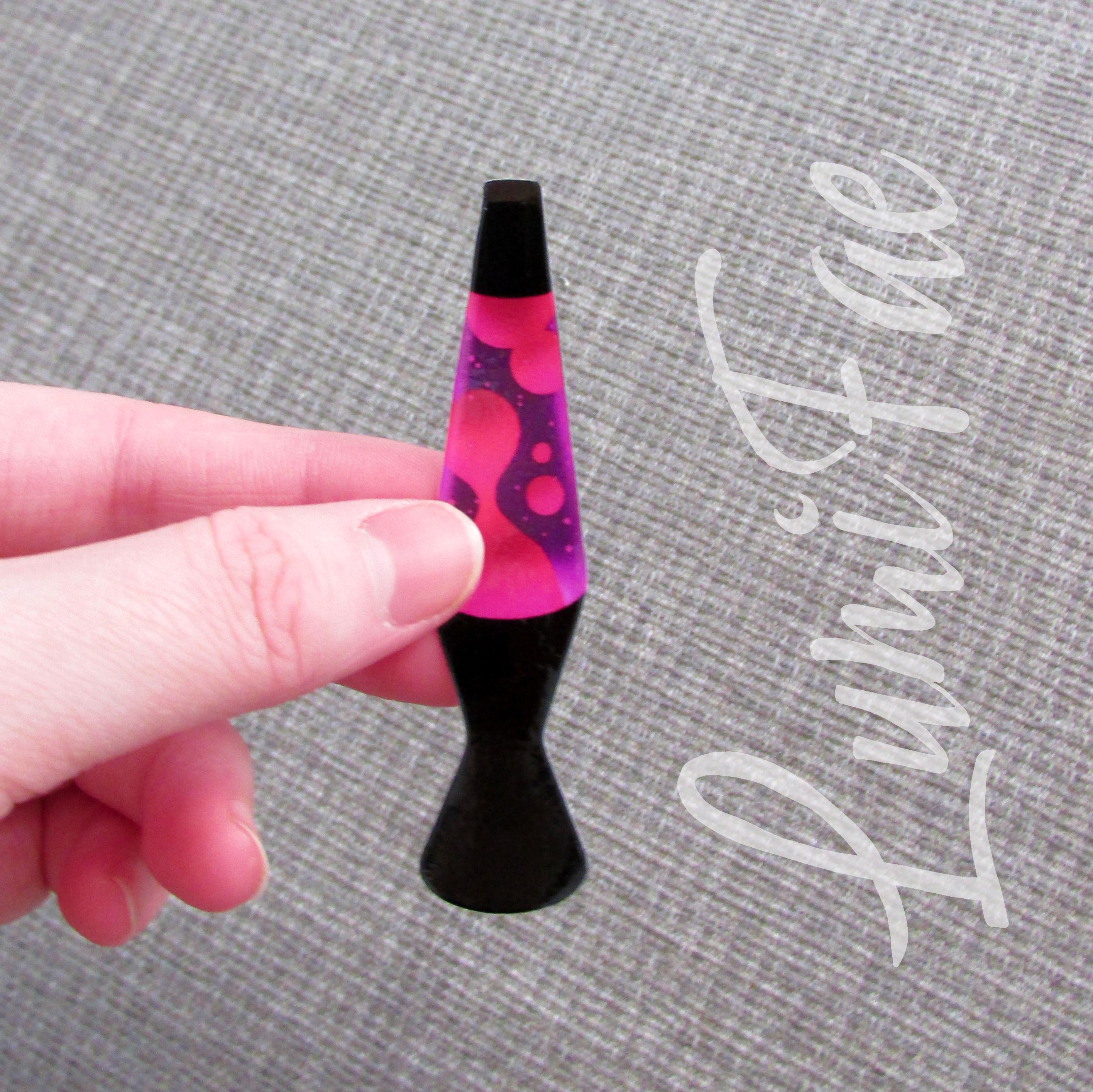 Lava Lamp Sticker, pink and purple, Realistic, 90s, glossy or matte