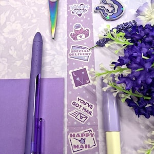 El servicio de correo de Vesper Purple Wide Washi Tape