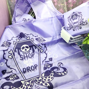 Visions de Vêpres Violettes | Magasinez jusqu'à ce que vous laissiez tomber Sac à provisions pliable réutilisable