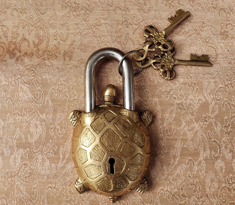 Golden Turtle Temple Lock Home Hardware Decor Accessories - Etsy