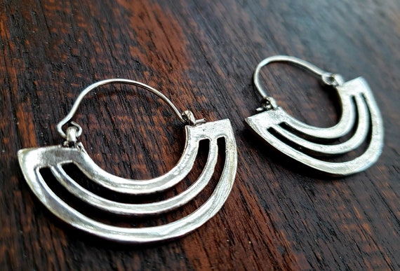 One Of The Most Talented Modernistic Navajo Feather Native American Jewelry Silver Earrings One Of The Most Talented Modernistic Navajo Feather Native American Jewelry Silver Earrings