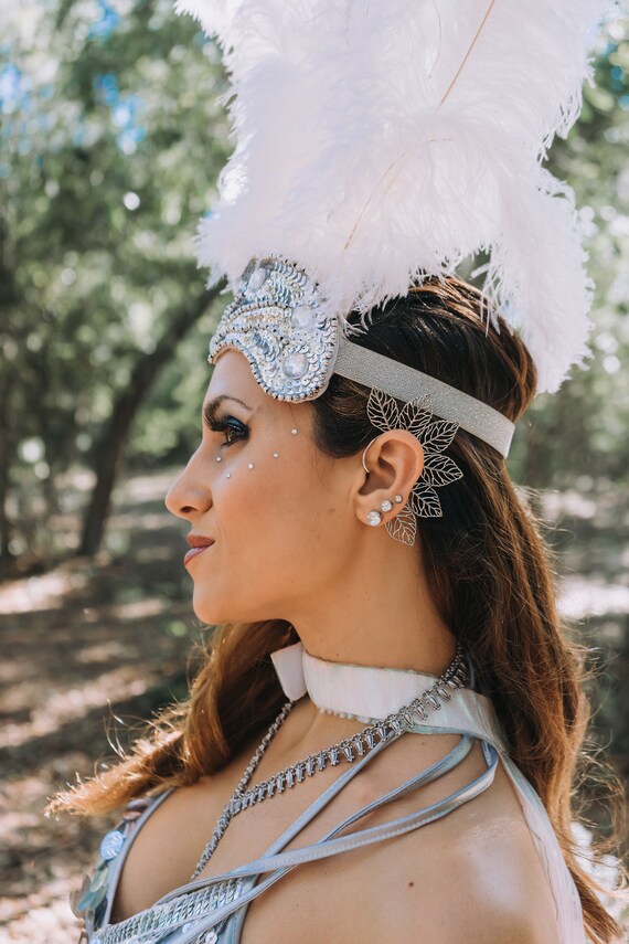 Silver Long Boho Chain Statement Necklace - image 4