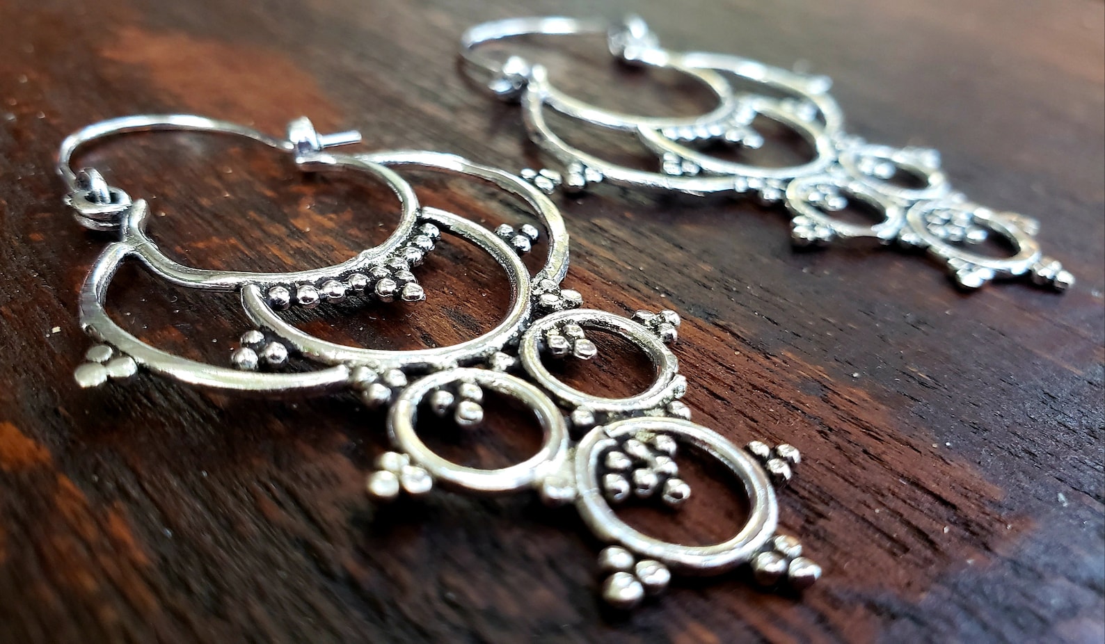 Silver Tribal Handcrafted Earings