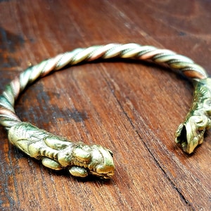 Tibetan Copper Serpent Bracelet