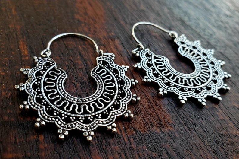 Silver Tribal Handcrafted Earings