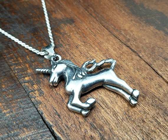 Magical Unicorn Stainless Steel Pendant Necklace - image 1