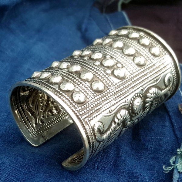 Tribal Miao Hmong ethnic cuff bracelet