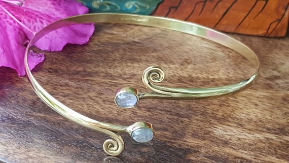 Moonstone Swirl Armcuff Arm Band Upper Arm Band.B… - image 2