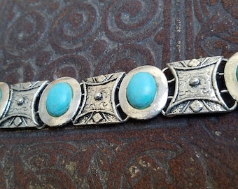 Southwestern style Turquoise Howlite Bracelet