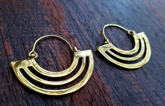 Modern Simple Gold Earrings