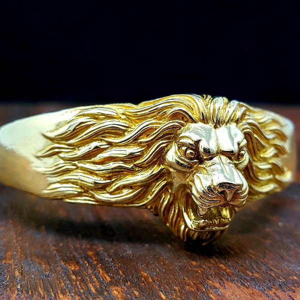 Verstellbare Gold Lion Armband