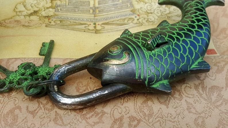 Fish Temple Lock Home Decor Hardware Accessories - Etsy