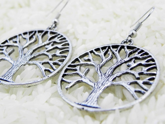 Tree of Life Earrings - image 1