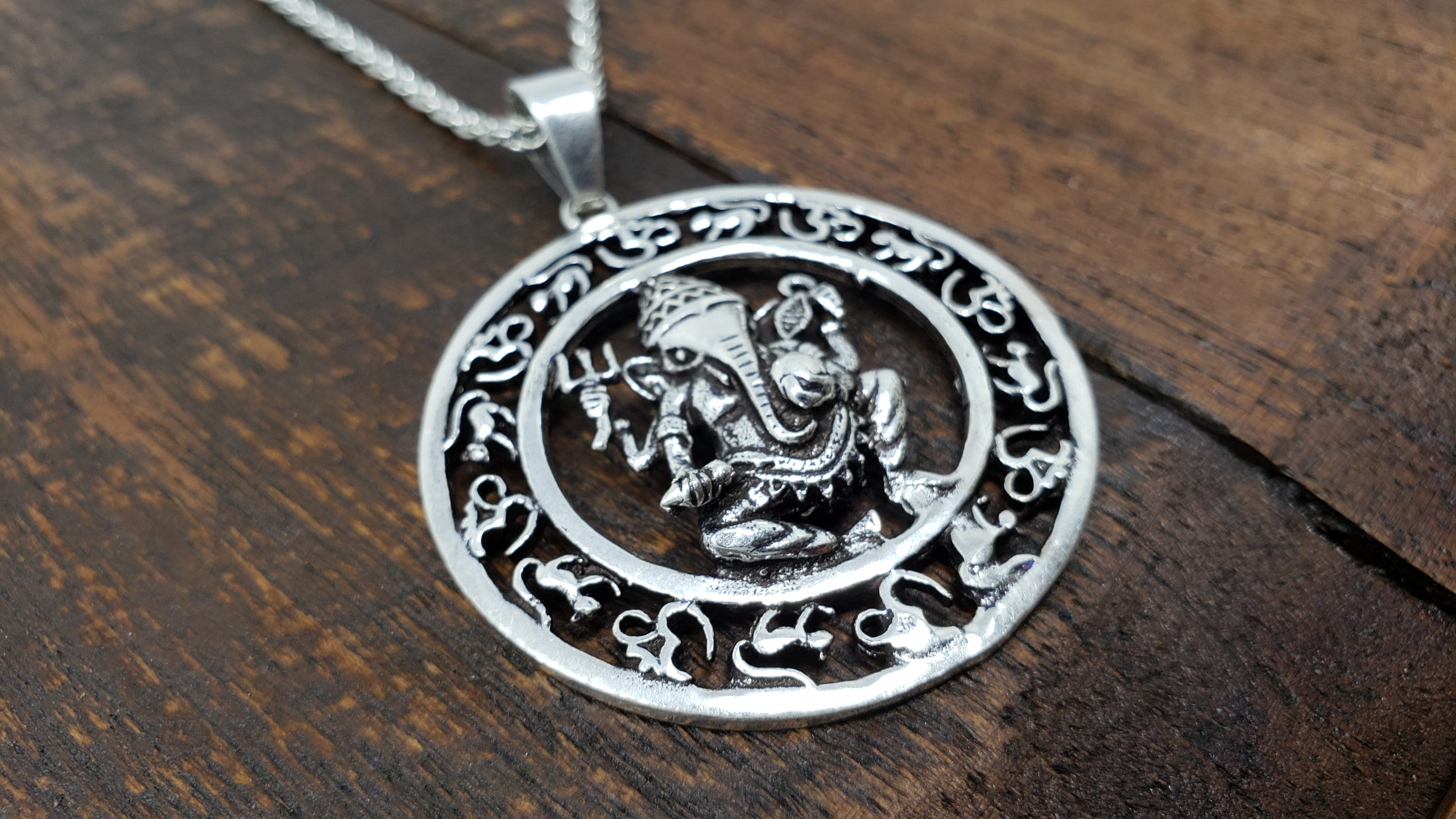 Ganesh locket silver sale