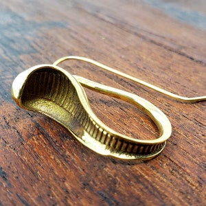 Gold Cobra Threader Earrings