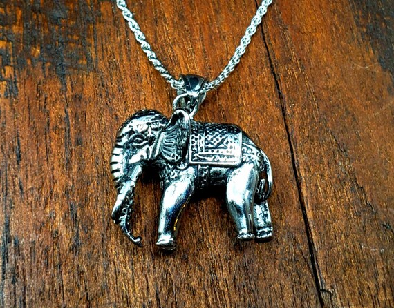 Mens elephant necklace clearance