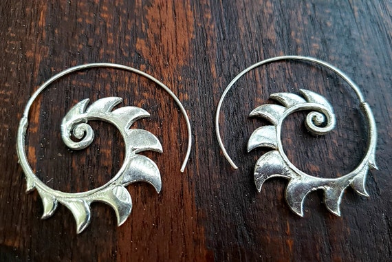 Silver Ripcurl Surf Earrings - image 2