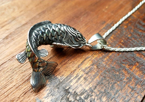 Utsurimono Koi Fish Necklace | Far East Jewelry | King Ice