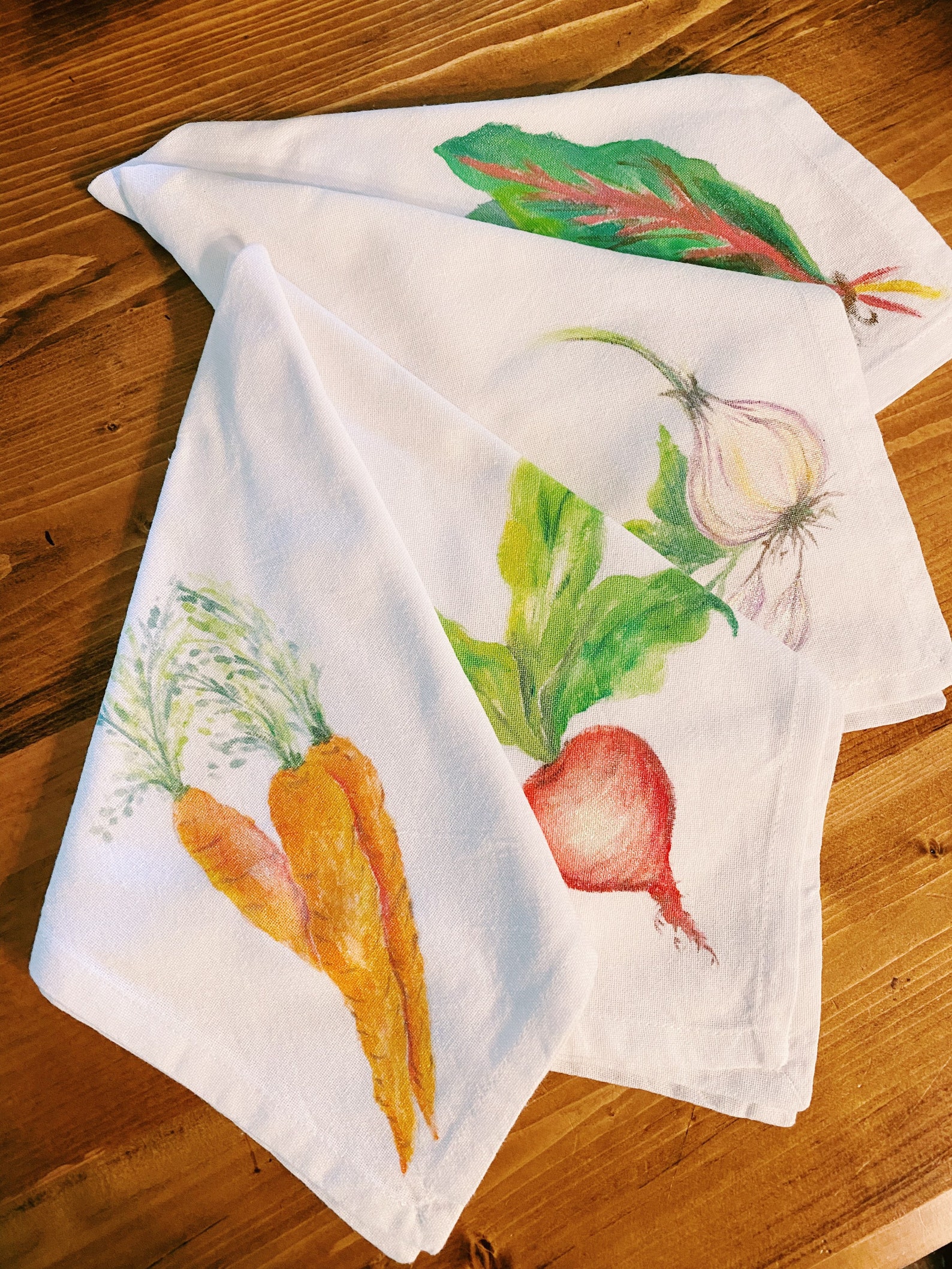 Hand Painted Cloth Napkins Etsy